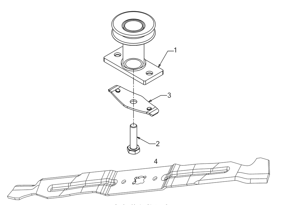 Blade Diagram and Parts List for SC500EQ (12ACP2J6710)(2019) Cub Cadet Lawn Mower